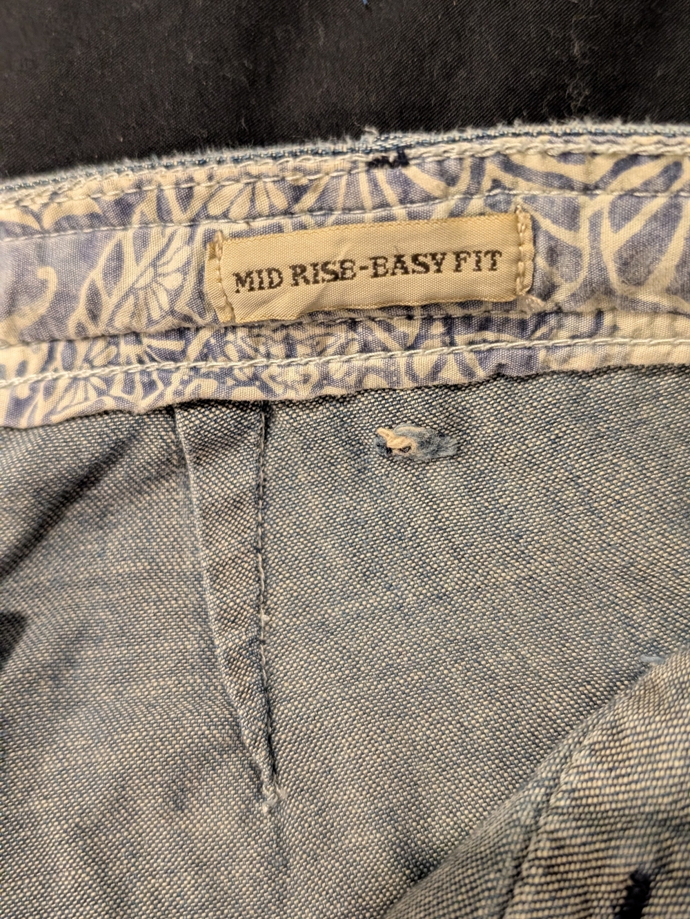 Lucky Brand Light Blue Wide-Leg Jeans with Drawstring - Picture 3 of 4